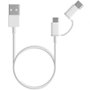 Xiaomi Cable Mi 2-in-1 USB A a Micro USB y USB Tipo C 100 cm Blanco